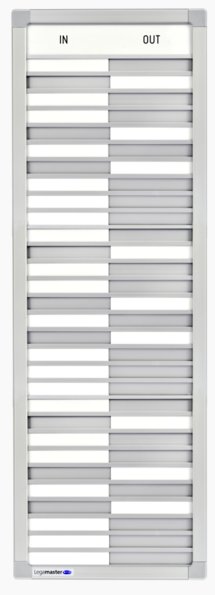 PROFESSIONAL In & out tabule návštěv - pro 30 lidí, 77x26 cm