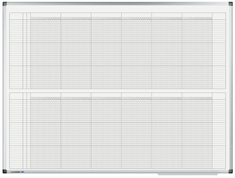 PREMIUM roční plánovací tabule (33 polí) 2 pol. 90x120